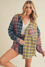 Load image into Gallery viewer, Multi Plaid Flannel Shirt