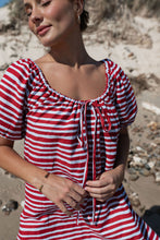 Load image into Gallery viewer, The Betty Dress | Striped Red + Blue