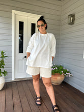Load image into Gallery viewer, LE BON SHOPPE SUNDAY TEE - WHITE COTTON