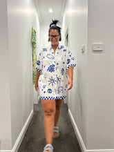 Load image into Gallery viewer, Blue Bae Shirt Dress
