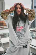 Load image into Gallery viewer, SABBI THE BE HAPPY LEOPARD LONG SLEEVE TEE