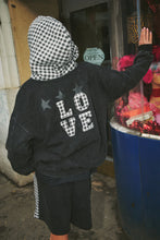 Load image into Gallery viewer, SABBI THE BE HAPPY GINGHAM HOODIE