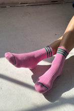 Load image into Gallery viewer, GIRLFRIEND SOCKS - ROSE PINK