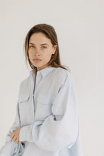 Load image into Gallery viewer, The Oversized Shirt in Powder Blue