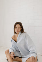Load image into Gallery viewer, The Oversized Shirt in Powder Blue