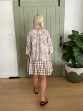Load image into Gallery viewer, Oliver Dress - Natural Gingham