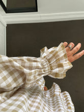 Load image into Gallery viewer, Oliver Dress - Natural Gingham