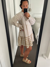Load image into Gallery viewer, Oliver Dress - Natural Gingham