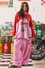 Load image into Gallery viewer, SABBI WIDE LEG SWEAT PANTS - MERMAID RACING - PINK
