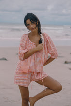 Load image into Gallery viewer, BARE ROAD - CHLOE BLOUSE in Starburst Gingham
