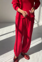 Load image into Gallery viewer, LE BON SHOPPE POINTELLE BALLOON PANTS - RED APPLE
