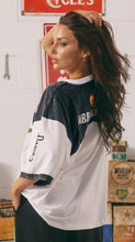 Load image into Gallery viewer, SABBI THE VERY OVERSIZED MERMAID RACING TEE - BLACK &amp; WHITE
