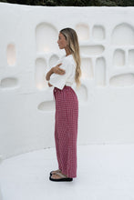 Load image into Gallery viewer, The Bobbi Pant | Gingham Merlot
