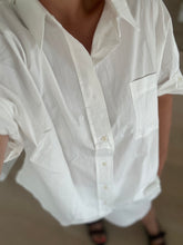 Load image into Gallery viewer, Oversized Cuff Hem Shirt Off White
