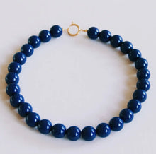Load image into Gallery viewer, XL Bead Necklace - Deep Blue
