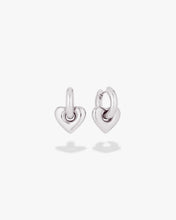 Load image into Gallery viewer, GIMME Lisa Puffy Heart Earrings (Mini) - Silver

