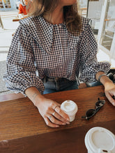 Load image into Gallery viewer, Birdie Shirt - Navy Gingham
