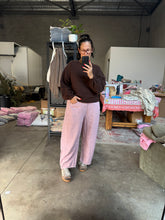 Load image into Gallery viewer, Acid Wash Barrel Pants Mauve

