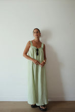 Load image into Gallery viewer, JUNO SLIP DRESS - GREEN STRIPE
