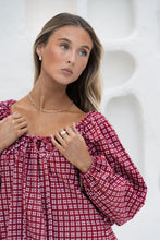 Load image into Gallery viewer, Effy Dress | Gingham Merlot
