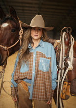 Load image into Gallery viewer, FAR MER By Whitney HOMESTEAD CHECK TEXAS YOKE
