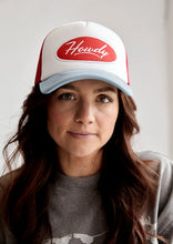 Load image into Gallery viewer, FAR MER. By Whitney HOWDY PATCH TRUCKER CAP
