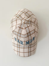 Load image into Gallery viewer, FAR MER. By Whitney NEUTRAL PLAID CAP
