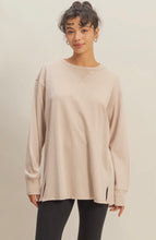 Load image into Gallery viewer, Mineral Washed Drop Shoulder Long Sleeve T-Shirt
