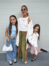 Load image into Gallery viewer, La Bohème Girls Viva Terry Pant Olive + Pink
