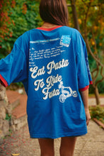 Load image into Gallery viewer, SABBI THE VERY OVERSIZED LOVE NOTES TEE - AMALFI - BLUE
