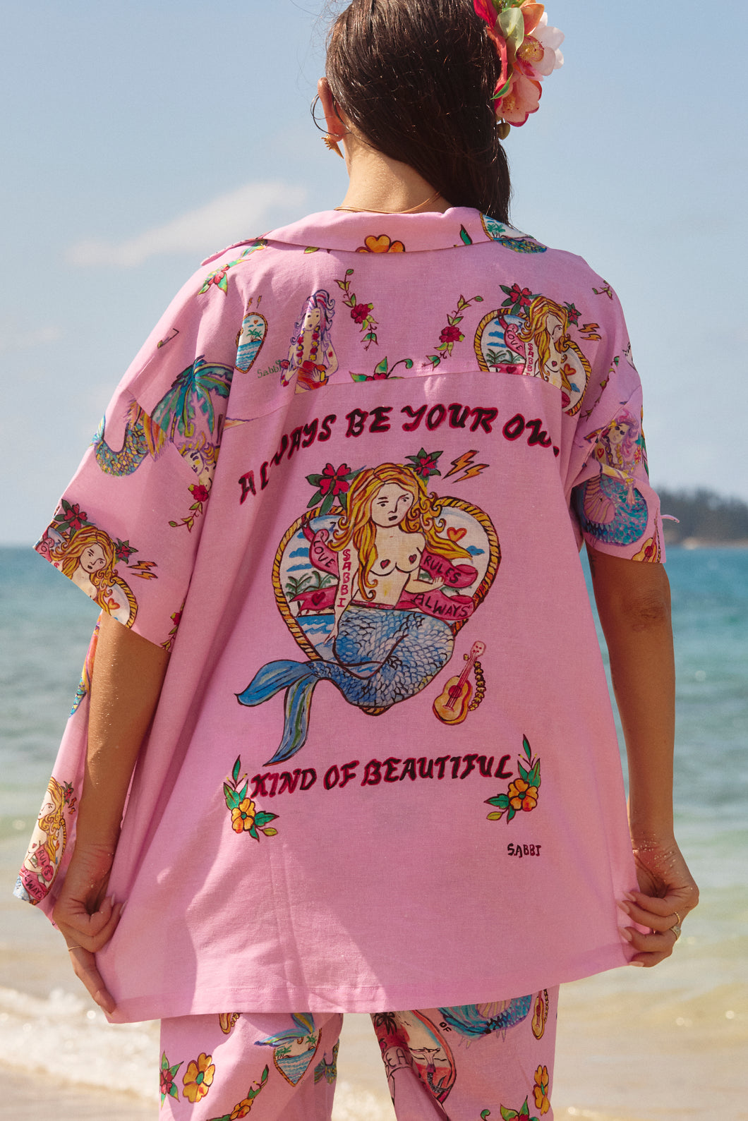 SABBI THE PATRÓN SHIRT - YOU'RE BEAUTIFUL - PINK