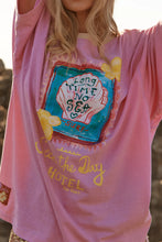 Load image into Gallery viewer, SABBI THE VERY OVERSIZED SEAS THE DAY HOTEL TEE - MUSK PINK
