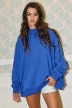 Load image into Gallery viewer, Vintage Wash Oversized Jumper - Royal Blue
