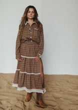 Load image into Gallery viewer, FAR MER By Whitney HOMESTEAD CHECK TIERED SKIRT
