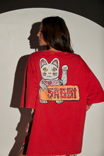 Load image into Gallery viewer, SABBI CHAMPAGNE TATTOO TEE - RED
