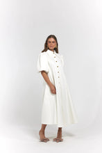 Load image into Gallery viewer, La Bohème Girls Peyton Midi Dress Denim Cloud
