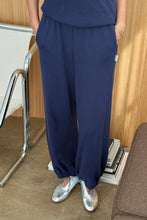 Load image into Gallery viewer, LE BON SHOPPE POINTELLE BALLOON PANTS - NAVY
