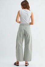 Load image into Gallery viewer, Olive Stripe Barrel Jean
