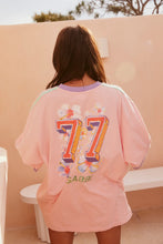 Load image into Gallery viewer, SABBI THE VERY OVERSIZED FLAMINGO RACING TEE - PINK
