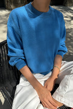 Load image into Gallery viewer, LE BON SHOPPE MILO COTTON SWEATER - BLUE
