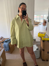 Load image into Gallery viewer, CRACKER DAY ELECTRIC STRIPE SHIRT - LIME
