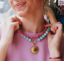 Load image into Gallery viewer, Natural Stone Bead Necklace - Old Green *PRE ORDER*
