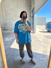 Load image into Gallery viewer, SABBI THE VERY OVERSIZED LOVE NOTES TEE - AMALFI - BLUE
