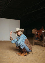 Load image into Gallery viewer, FAR MER By Whitney HOMESTEAD CHECK TEXAS YOKE
