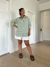 Load image into Gallery viewer, Oversized Stripe Shirt Green
