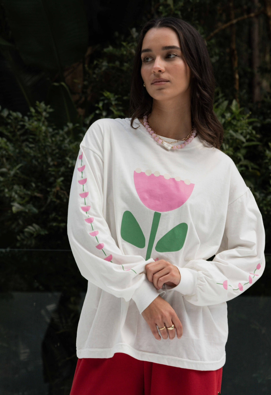 Bloom Long Sleeve | White