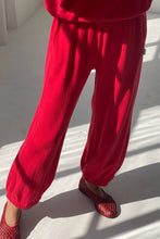 Load image into Gallery viewer, LE BON SHOPPE POINTELLE BALLOON PANTS - RED APPLE
