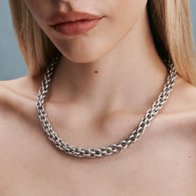 Load image into Gallery viewer, GIMME Tangled Chain Necklace Silver
