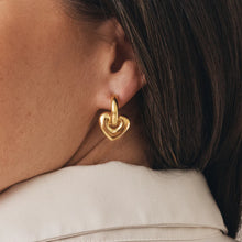 Load image into Gallery viewer, GIMME LISA PUFFY HEART EARRINGS (GOLD)
