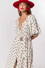 Load image into Gallery viewer, La Bohème Girls Camilla Maxi Dress Oat Polka
